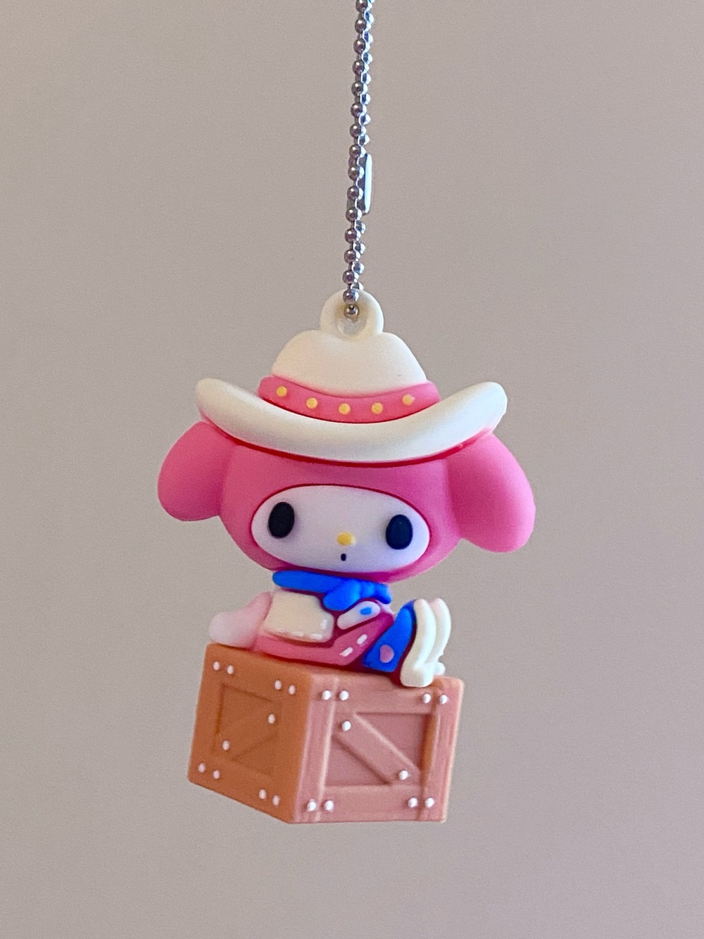 🛍️3/$20🛍️ Sanrio My Melody Pink and Cream Cowboy Charm Keychain